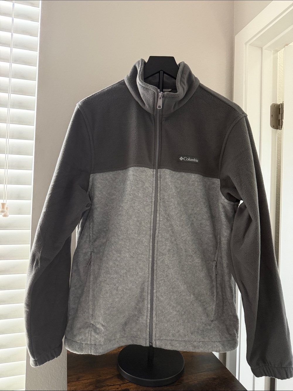 Columbia Two-Tone Gray Full-Zip Fleece Jacket